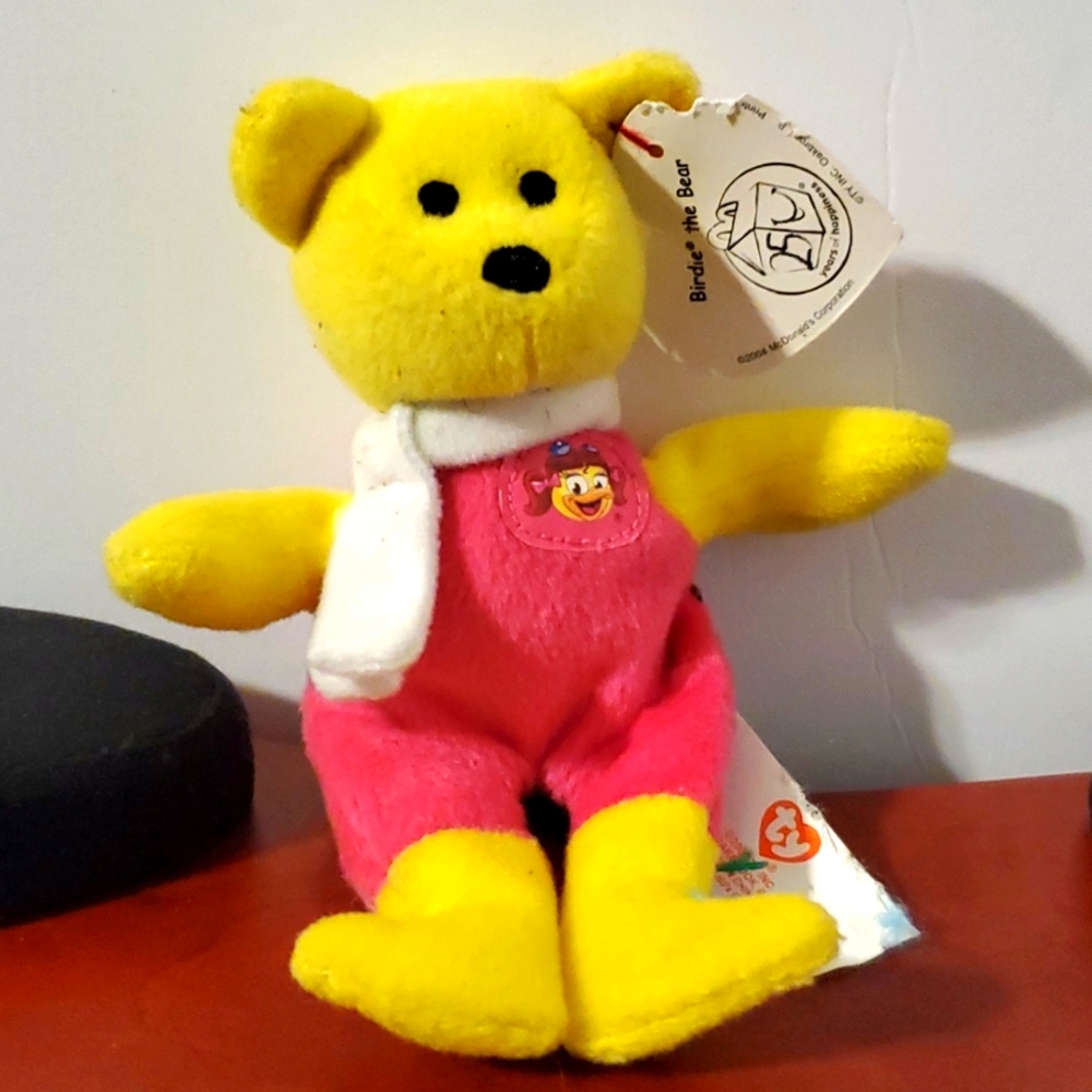 2004 McDonald's Happy Meal Toy Ty Beanie Baby Birdie the Bear #3